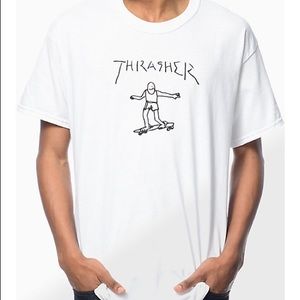Thrasher White Tee